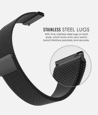 R02 Smart Watch with Milanese Magnetic Loop Band, Sport and Fitness photo 10