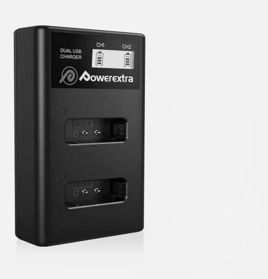 Dual USB LCD Battery Charger for Canon NB-13L