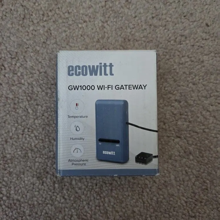 Ecowitt GW1100 WiFi Gateway with Temperature, Humidity and Pressure Sensors