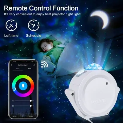 WiFi App-Controlled Starry Sky Planet Christmas Night Light Projector photo 8