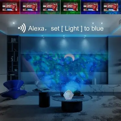 WiFi App-Controlled Starry Sky Planet Christmas Night Light Projector photo 5