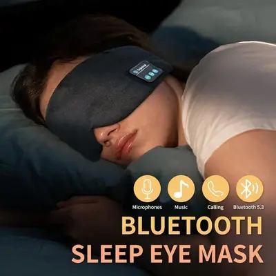 Soft Bluetooth Sleep Eye Mask Headphones photo 7