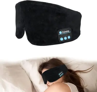 Soft Bluetooth Sleep Eye Mask Headphones photo 5