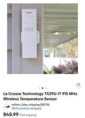La Crosse TX29U-IT 915 MHz Wireless Temperature Sensor photo 3