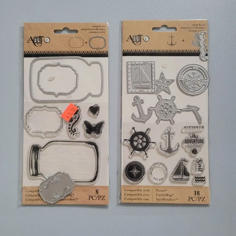 Clear Stamps and Matching Dies Set