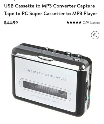 Tape to PC Super USB Cassette-to-MP3 Converter