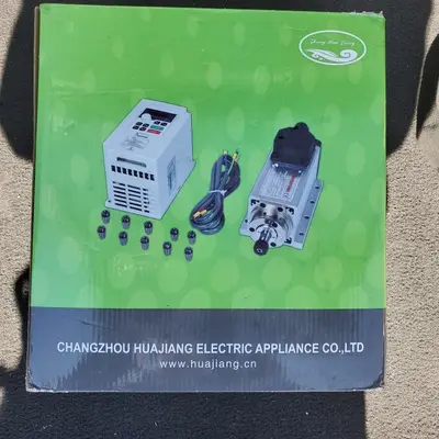 1.5KW Air-Cooled ER11 Spindle Motor Kit, 24000RPM, with VFD Inverter