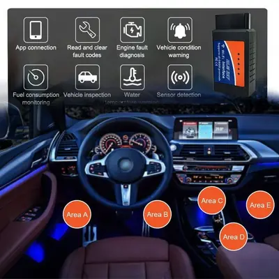 ELM327 V2.1 WiFi OBD2 Scanner, 25K80 Chip, iOS and Android photo 4