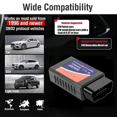 ELM327 V2.1 WiFi OBD2 Scanner, 25K80 Chip, iOS and Android photo 8