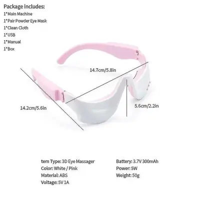 Electric Eye Massager Mask with EMS and Warm Compress photo 4