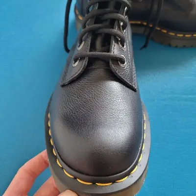 Waxed Full-Grain Leather Lace-Up Boots, US 7 M photo 4