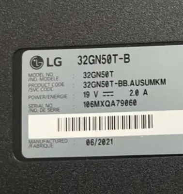 LG 32UN880-B 4K Monitor, For Parts photo 2