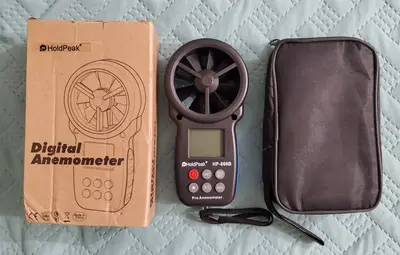 HP-866B Mini LCD Digital Anemometer, Wind Speed and Temperature photo 2