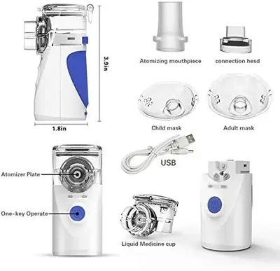 Portable Ultrasonic Mesh Nebulizer, USB or Battery photo 3