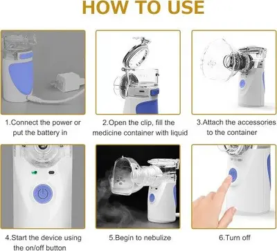 Portable Ultrasonic Mesh Nebulizer, USB or Battery photo 8