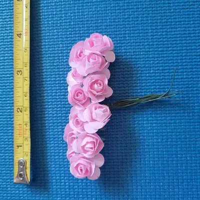 Paper Flowers in Pink, Red and White photo 2