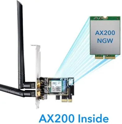 UFON PCIe WiFi 6 Card AX200 802.11ax Adapter for PC photo 8