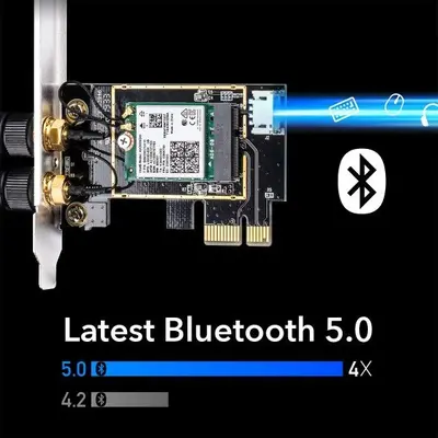 UFON PCIe WiFi 6 Card AX200 802.11ax Adapter for PC photo 7