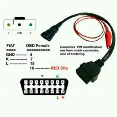 OBD2 3-Pin to 16-Pin Car Diagnostic Connector Adapter photo 4