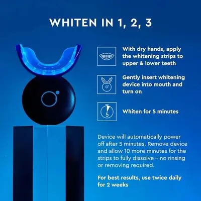 Moon Cordless On-the-Go Teeth Whitening Device (Strips Not Included) photo 4
