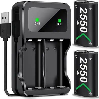 Rechargeable Battery Pack 2x5520mWh with Charger for Xbox One / Series X|S photo 2