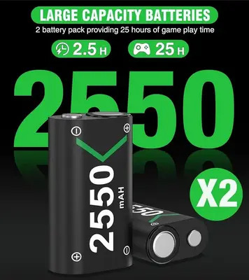 Rechargeable Battery Pack 2x5520mWh with Charger for Xbox One / Series X|S photo 5