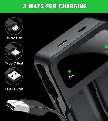 Rechargeable Battery Pack 2x5520mWh with Charger for Xbox One / Series X|S photo 8