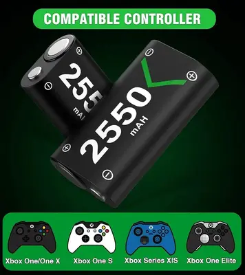 Rechargeable Battery Pack 2x5520mWh with Charger for Xbox One / Series X|S photo 7
