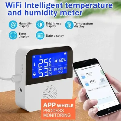 WiFi Smart Thermometer Hygrometer with 2.9" LCD photo 5