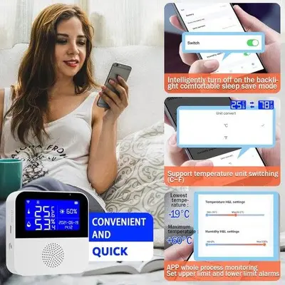 WiFi Smart Thermometer Hygrometer with 2.9" LCD photo 7