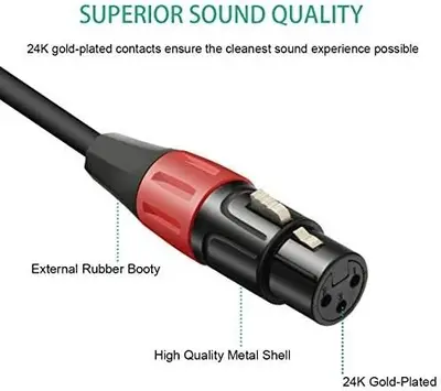 Mini XLR Male to XLR Female Microphone Audio Cable photo 4