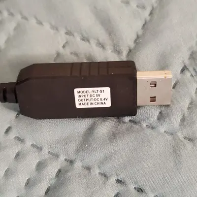 USB to DC 5.5x2.5mm Charging Cable for 2S 8.4V Li-Ion Batteries photo 2