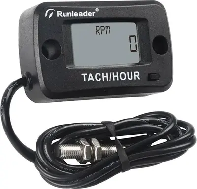 Runleader Rotating Shaft Hour Meter and Tachometer photo 2