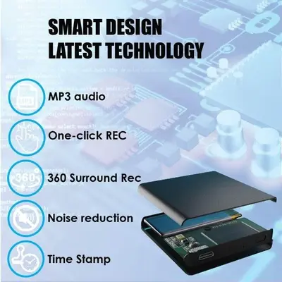64GB Voice-Activated Recorder with Playback, 1100 Hours photo 12