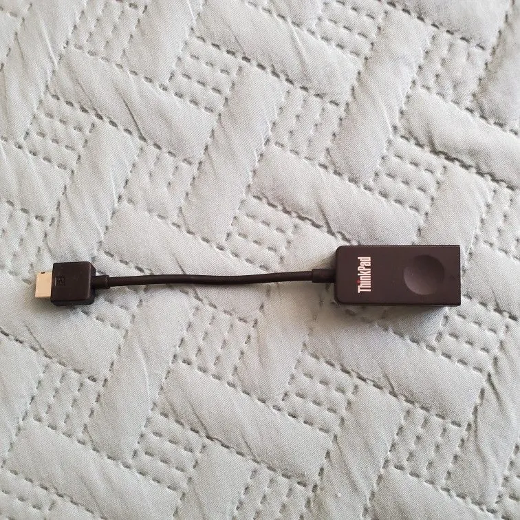 Lenovo 01YU026 RJ45 Adapter Dongle for ThinkPad X280 and X1 Carbon 6th