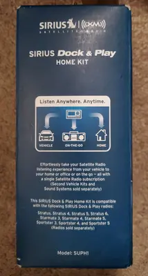 SIRIUS SUPH1 Universal Home Accessory Kit photo 2