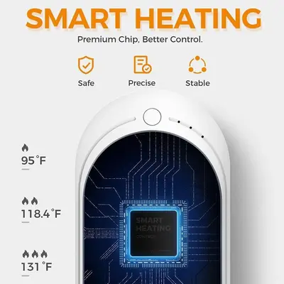 Rechargeable Pocket Hand Warmers, 5200mAh, Quick Heating photo 4