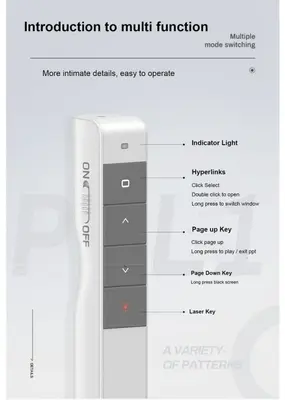 Inphic PL1 2.4GHz Wireless Laser Pointer Presenter Remote photo 2