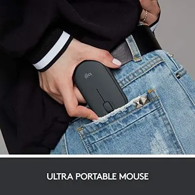 Logitech Pebble M350 Wireless Mouse, Bluetooth or USB, Silent and Slim photo 9
