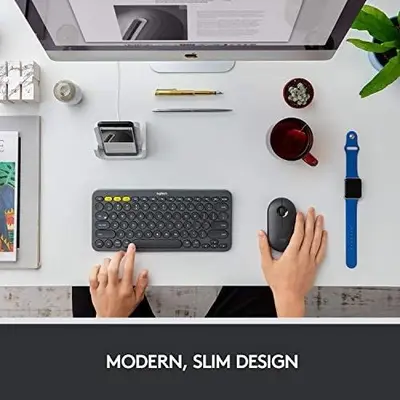 Logitech Pebble M350 Wireless Mouse, Bluetooth or USB, Silent and Slim photo 8