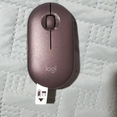 Logitech Pebble M350 Wireless Mouse, Bluetooth or USB, Silent and Slim