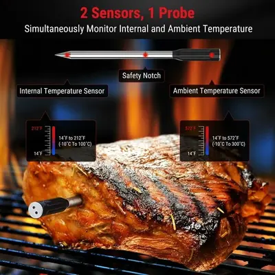 ThermoPro TempSpike TP960W 500ft Wireless Bluetooth Meat Thermometer photo 5