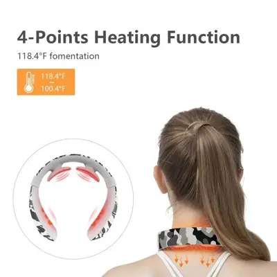 Smart Neck Massager with Heat and Shiatsu for Pain Relief photo 5