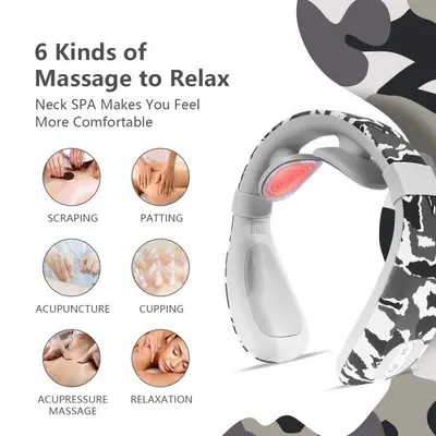 Smart Neck Massager with Heat and Shiatsu for Pain Relief photo 3