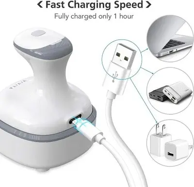 Rechargeable Waterproof Electric Head Scalp Massager photo 8