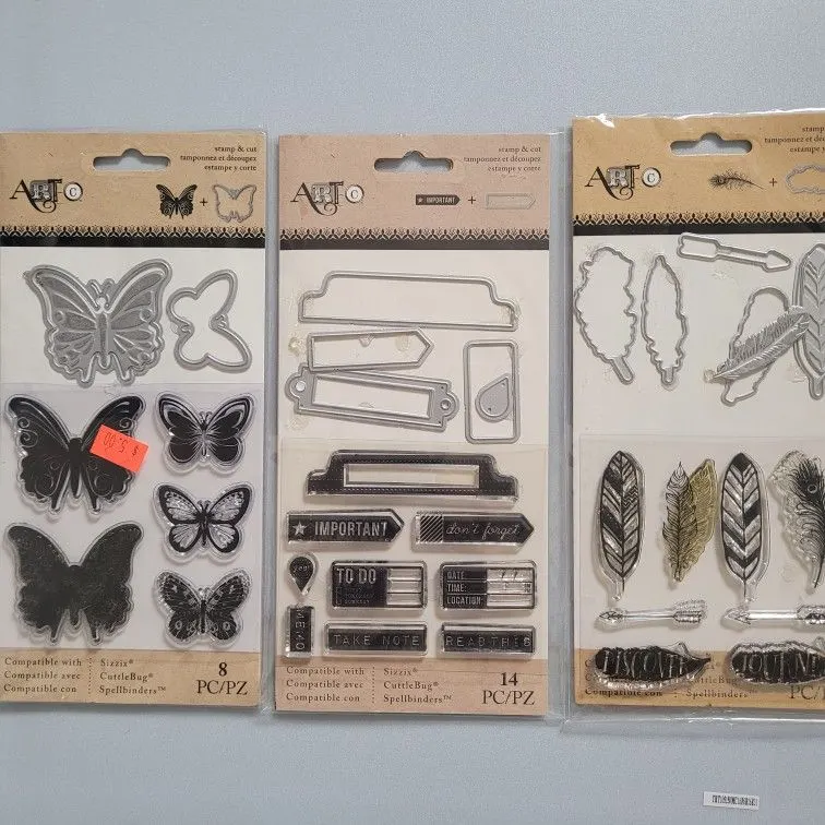 Clear Stamps and Matching Dies Set