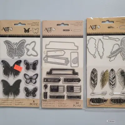 Clear Stamps and Matching Dies Set