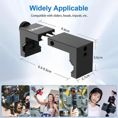 ULANZI ST-02S Aluminum Tripod Mount with Cold Shoe, Universal Clamp photo 6