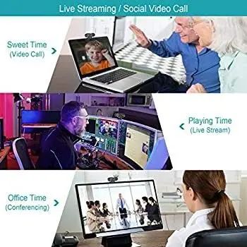 1080P Full HD Webcam with Microphone for Streaming photo 3