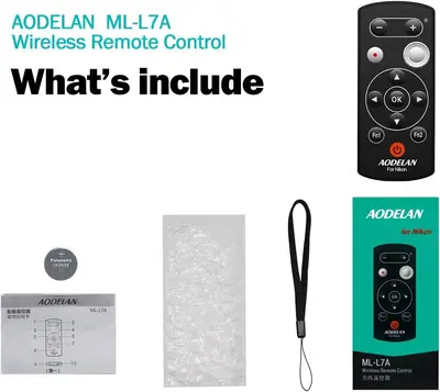 AODELAN Wireless Shutter Remote for Nikon COOLPIX P1000, P950, Z50, Z30 photo 2